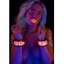 Наручники светящиеся в темноте Taboom Wrist Cuffs, розовые