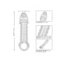 Насадка на пенис удлиняющая +5 см Ultimate Stud Extender рельефная, 16 x 4.5 см