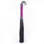 Флоггер DS Fetish леопард фиолетовый flogger M
