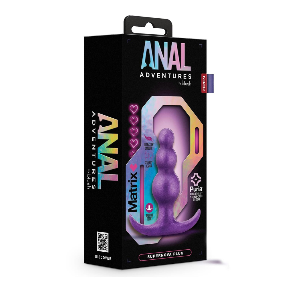 Анальная пробка, фиолетовая ANAL ADVENTURES MATRIX SUPERNOVA PLUG
