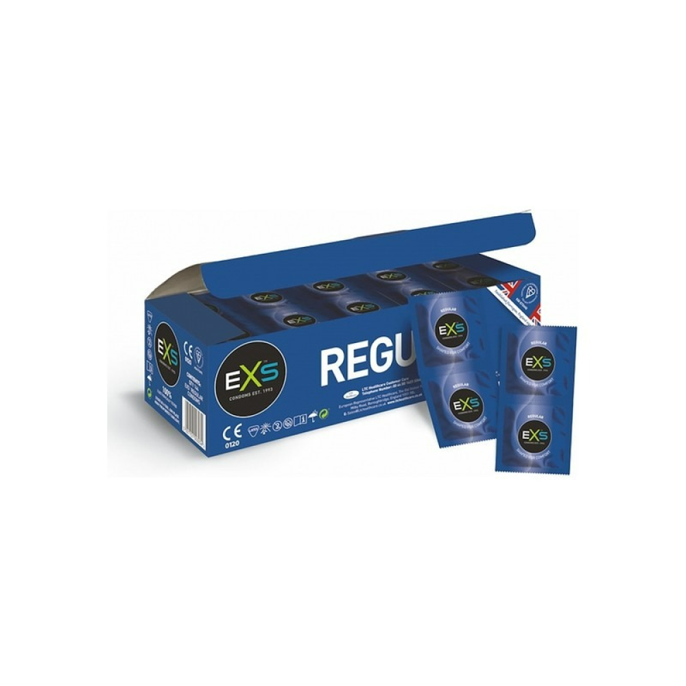 Презервативы классические анатомические EXS Regular веганские (цена за 5 шт.)