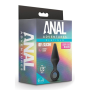 Анальный плаг с кольцом-стоппером Anal Adventures Platinum Silicone черный, 11.4 х 3.1 см