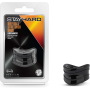 Эрекционная насадка Stay Hard Beef Ball Stretcher Snug черная, 3.8 см
