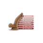 Фаллоимитатор реалистичный на присоске Blush Dr. Skin коричневый, 16.5 х 3.8 см