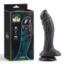 Фаллоимитатор в виде монстра CHISA MU Alien черный, 19 см