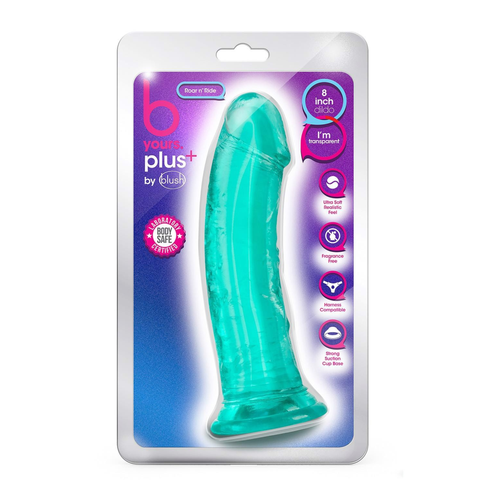 Фаллоимитатор реалистичный, на присоске Blush B Yours мятный, 20.3 х 5 см