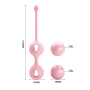 Вагинальный шарики нежно розового цвета Kegel tighten up2