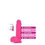 Фаллоимитатор реалистичный двойной плотности Neo Blush, на присоске, розовый, 20 х 4.5 см