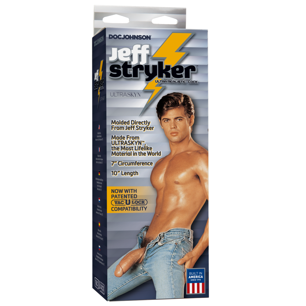 Фаллоимитатор Doc Johnson Jeff Stryker White - ULTRASKYN, диаметр 5,4см, Vac-U-Lock