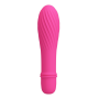 Мини-вибратор рельефный Solomon Pretty Love розовый, 12 х 2.9 см