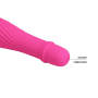 Мини-вибратор рельефный Solomon Pretty Love розовый, 12 х 2.9 см