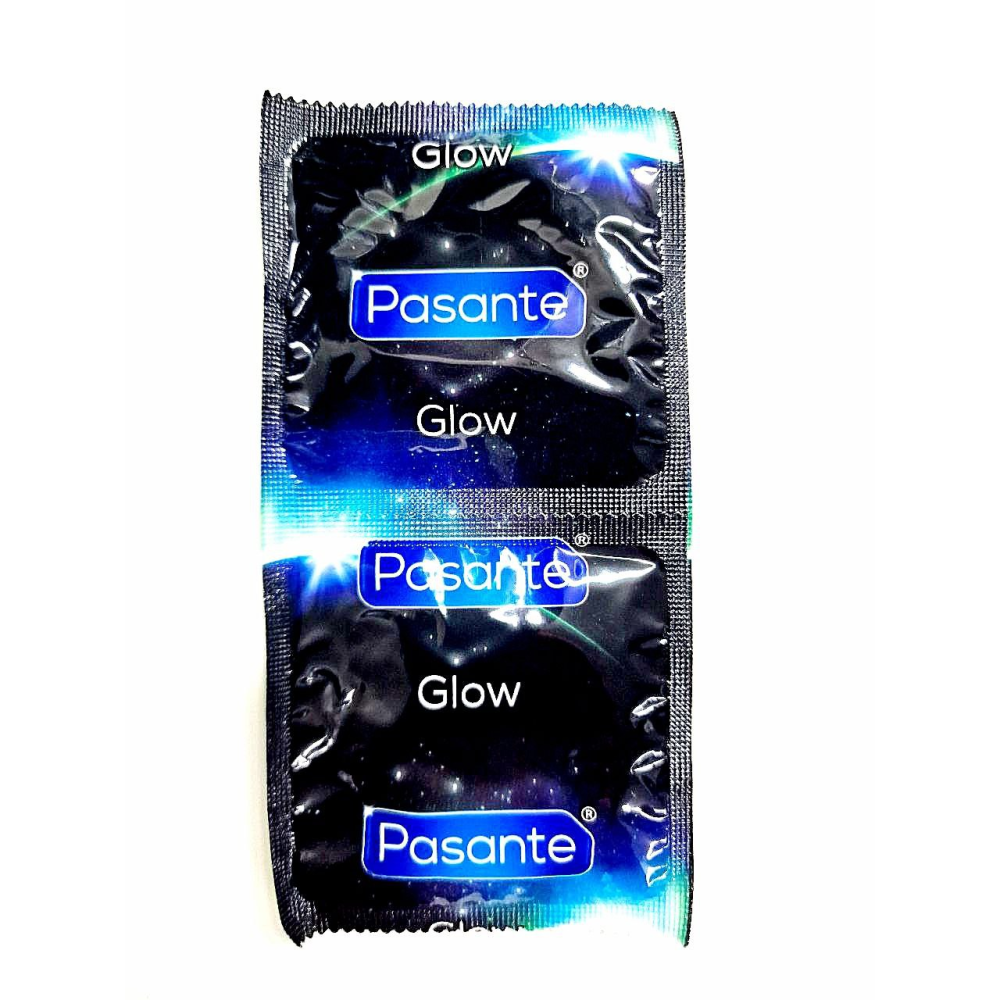 Презервативы светящиеся в темноте , Pasante Glow Condoms ,53 мм (цена за 6 штук)