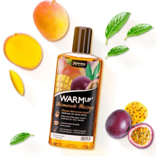 Съедобное масссажное масло с разогревающим эффектом WARMup Mango Maracuya 150 мл