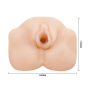 Мастурбатор реалистичный Baile Ultra Realistic Vagina, в виде вагины, с вибрацией,бежевый,15 х 14 см