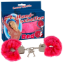 Наручники с искусственным мехом You2Toys, металлические, розовые