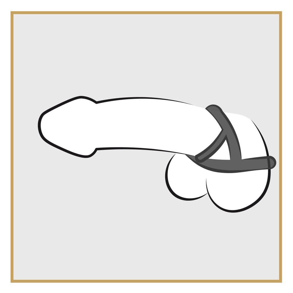 Эрекционное кольцо двойное Bad Kitty Cock Ring, 3.2 см