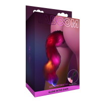 Анальная пробка с хвостом и подсветкой Taboom Unicorn Tail & Buttplug LED