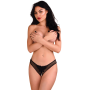 Трусики с жемчужинами и аппликацией в виде бабочки Daring Intimates, черный, S/M