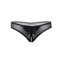 Трусики с жемчужинами и аппликацией в виде бабочки Daring Intimates, черный, S/M