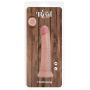 Фаллоимитатор двойной плотности на присоске ToyJoy Deluxe Dual 17,5 см, телесный