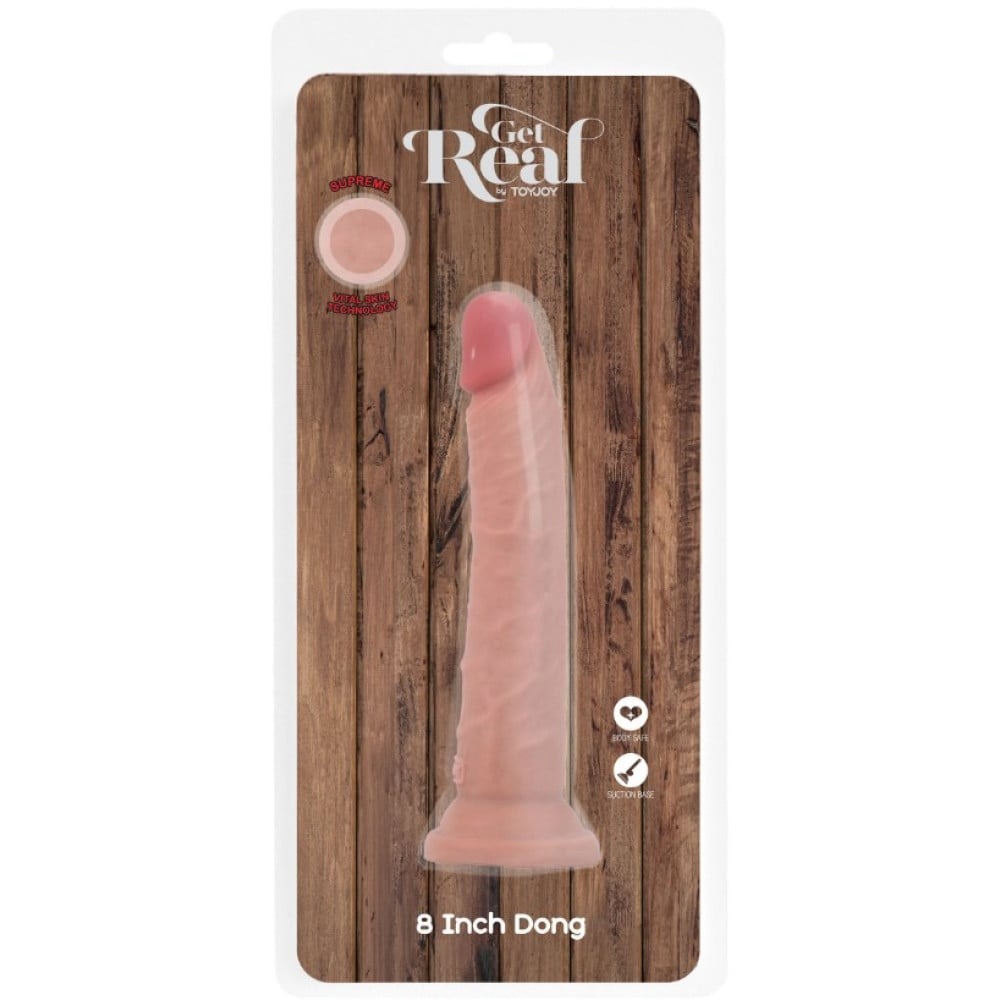 Фаллоимитатор реалистичный с присоской Toy Joy Deluxe Dual Density Dong, бежевый