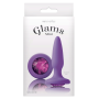 Анальная пробка с кристаллом NS Novelties Glams, фиолетовый, Mini