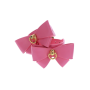Наручники с бантиками Taboom Malibu Wrist Cuffs из веганской кожи, розовые
