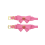 Наручники с бантиками Taboom Malibu Wrist Cuffs из веганской кожи, розовые