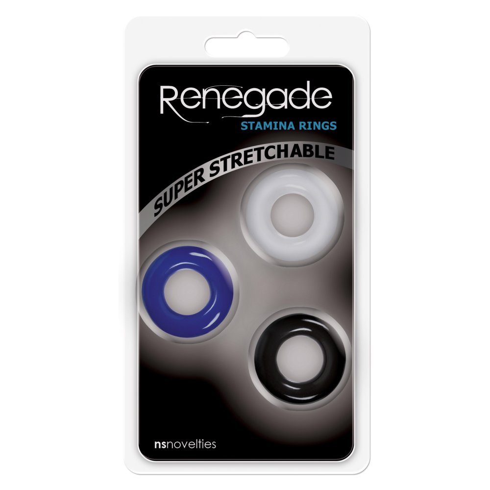 Набор эрекционных колец NS Novelties Renegade Intensity , разноцветные, 3 шт.