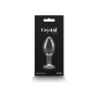 Анальная пробка с кристаллом NS Novelties Crystal Desires, стеклянная, прозрачный, M