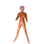 Секс кукла надувная с тремя рабочими отверстиями CalExotic India Nubian Love Doll, коричневый
