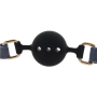 Кляп шар силиконовый NS Novelties Bondage Couture Ball, черно-синий