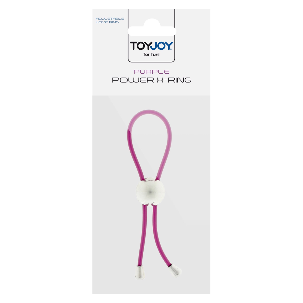 Эрекционное кольцо Toy Joy Power X Ring с регулируемой утяжкой, фиолетовый