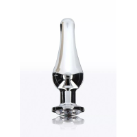 Анальная пробка с кристаллом Toy Joy Diamond Bum Bijou серебристый, Medium