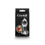 Анальная пробка стеклянная с кристаллом NS Novelties Crystal Desires Rainbow Gem прозрачный, Mini