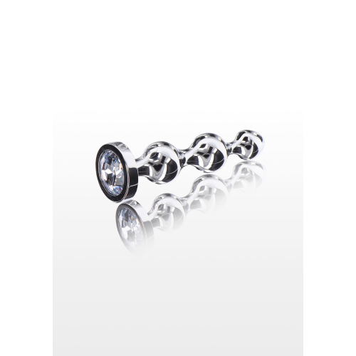 Анальная елочка металлическая с кристаллом Toy Joy Diamond Star Beads, Small