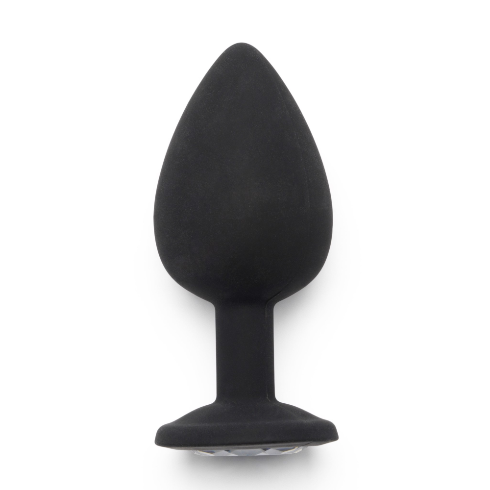 Анальная пробка Toy Joy Diamond Booty Jewel с кристаллом, черный, Large