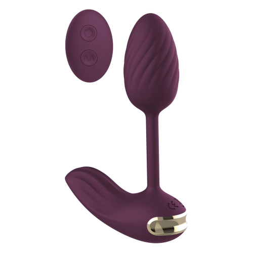 Виброяйцо гибкое с пультом управления Dream Toys Essentials, фиолетовый