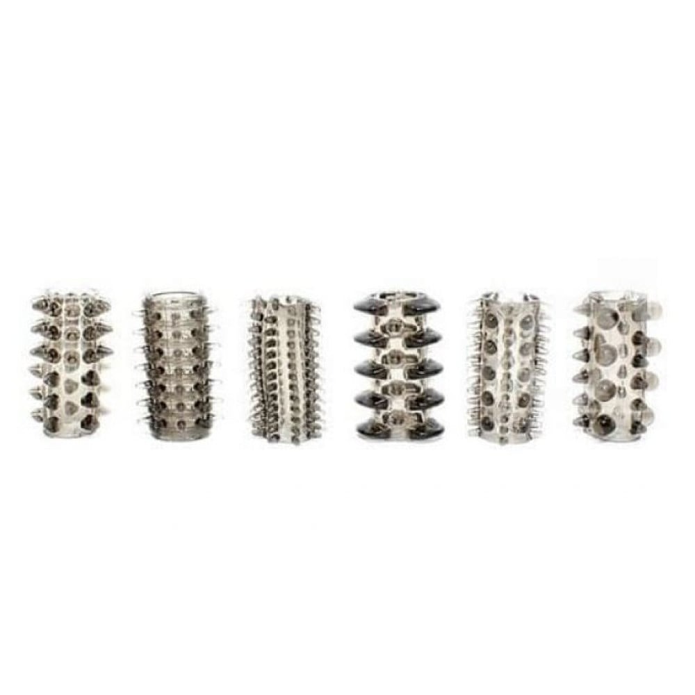 Набор насадок на пенисToyJoy Power Penis Sleeve Set, прозрачный