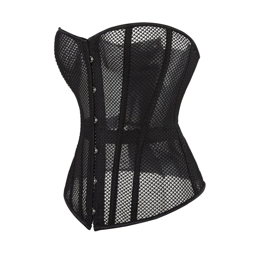 Корсет из сетки Star Night с крючками и шнуровкой, черный, XL (без коробки)
