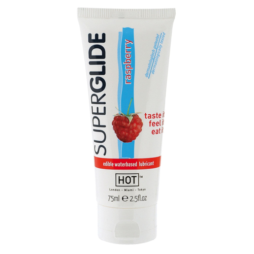 Съедобный лубрикант на водной основе Superglide Raspberry, 75 мл