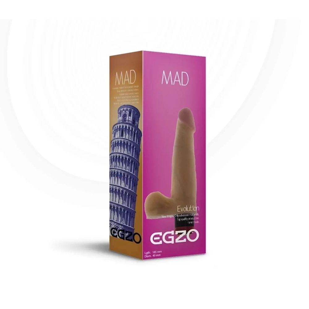 Вибратор реалистичный EGZO MAD Ciberskin Sensual Lover на батарейках