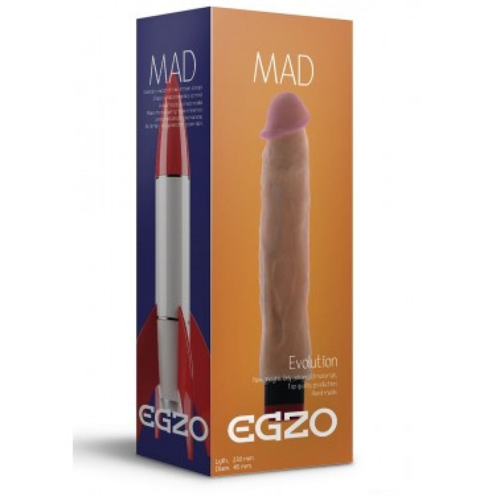 Вибратор реалистичный EGZO MAD Ciberskin на батарейках