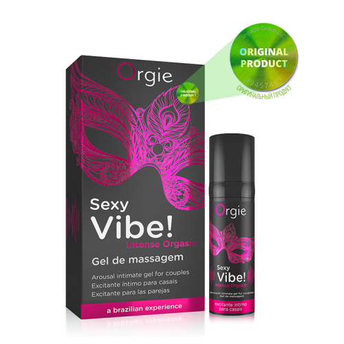 Жидкий вибратор Orgie «SEXY VIBE» вибрация + усиление оргазма, 15 мл