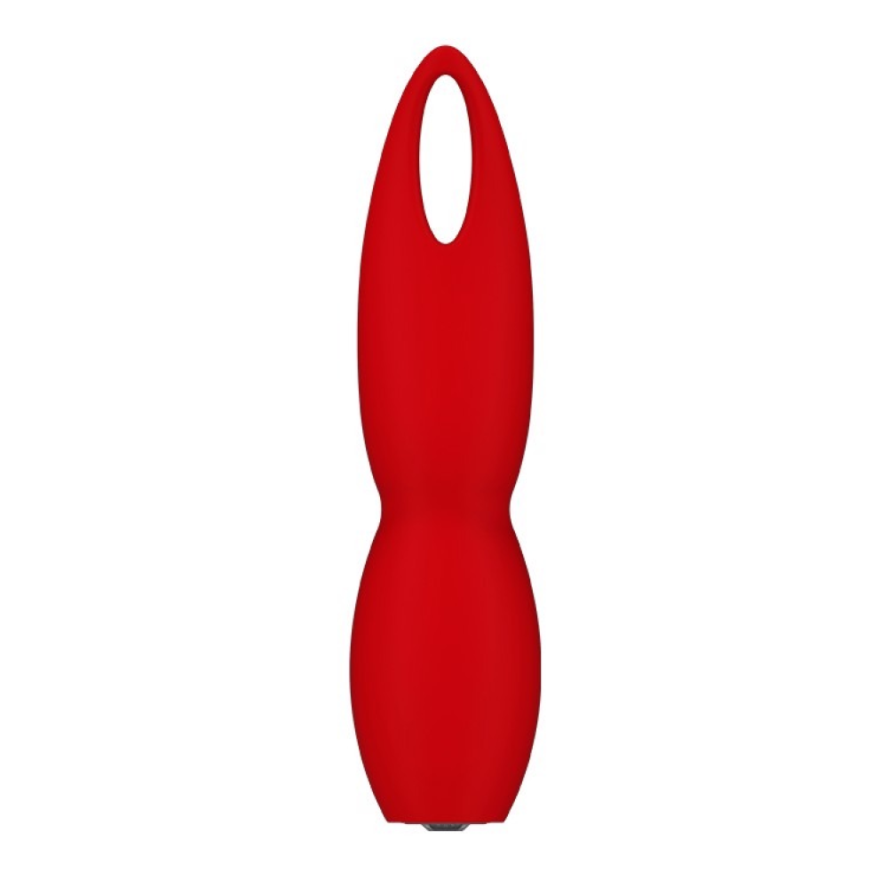 Вибратор Dream Toys с гибким наконечником лепестком, красный