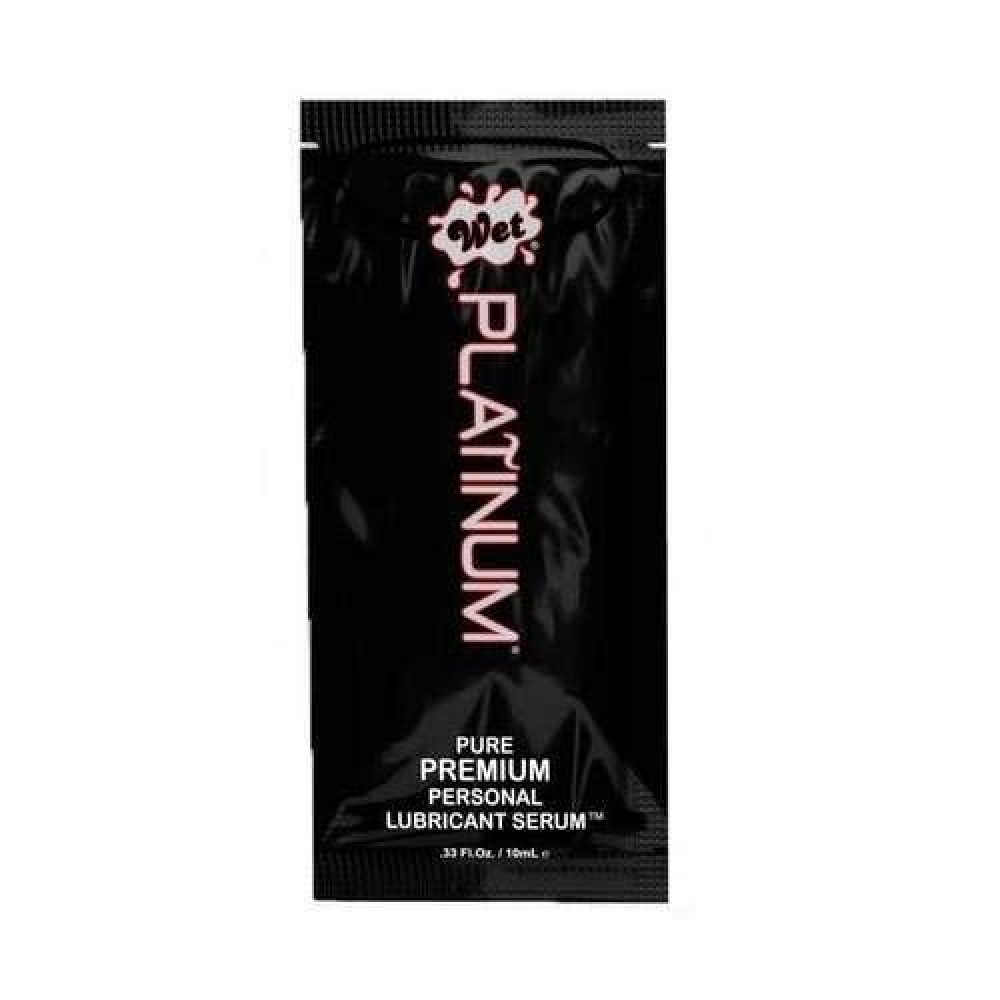 ПРОБНИК/Лубрикант на силиконой основе WET Platinum Premium 10 мл
