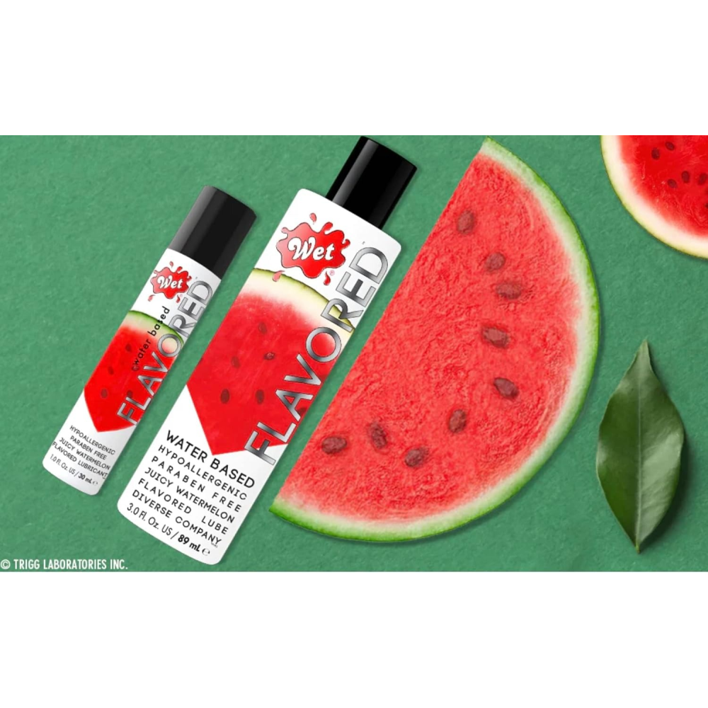 Съедобный лубрикант WET Flavored Juicy Watermelon (Сочный арбуз) 89 мл