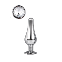 DT21823 Анальная пробка конической формы Dream Toys GLEAMING LOVE SILVER PLEASURE PLUG S
