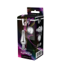 DT21823 Анальная пробка конической формы Dream Toys GLEAMING LOVE SILVER PLEASURE PLUG S