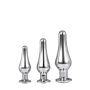 Набор анальных пробок конической формы Dream Toys GLEAMING LOVE PLEASURE SET SILVER